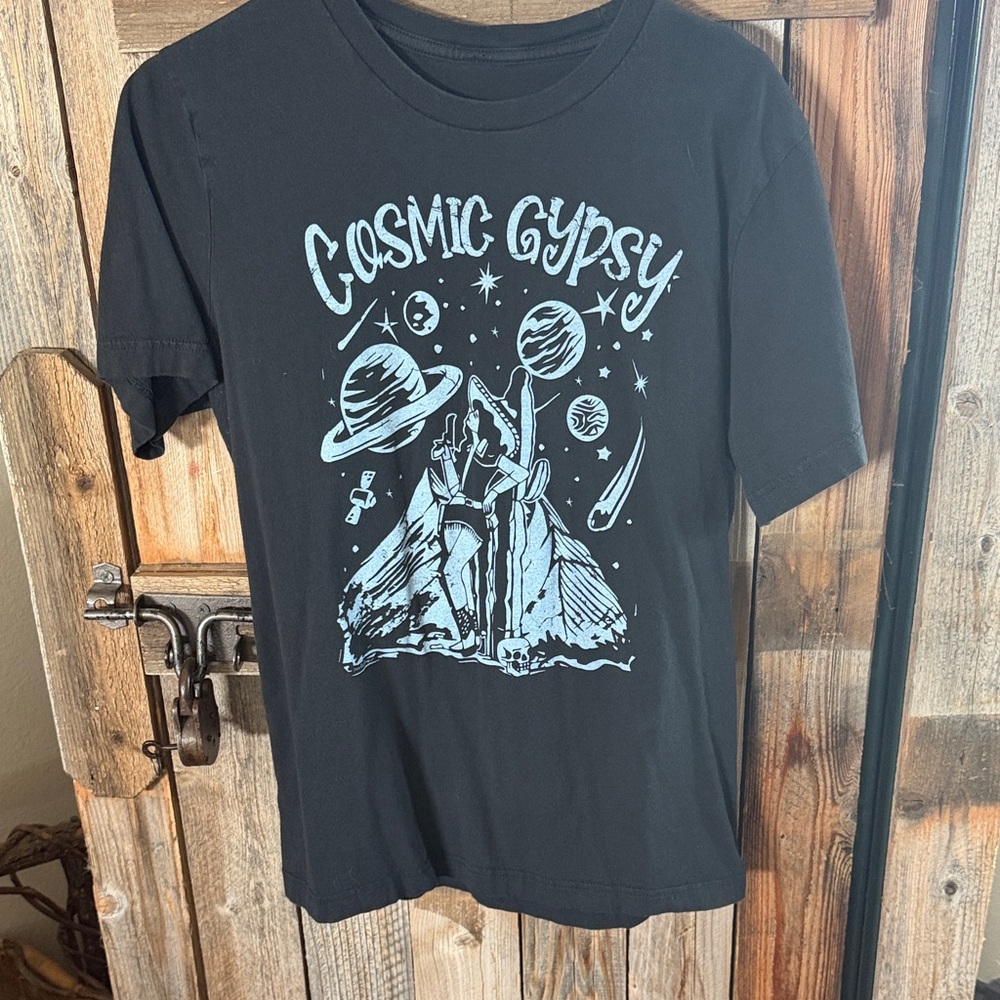 Women’s Cosmic Gypsy Black Graphic Tee